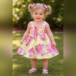 The Children's Place Yellow Floral Dress